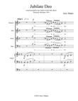 Jubilate Deo for SATB & organ