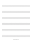 6-Staff Manuscript Paper (Blank)