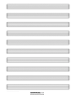 10-Staff Guitar Tab (Blank)