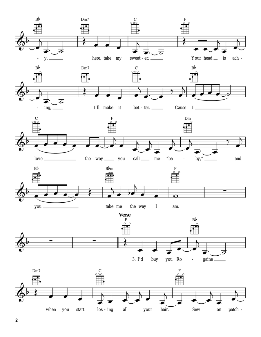 The Way I Am The Way I Am Ukulele scores gallery preview page 2
