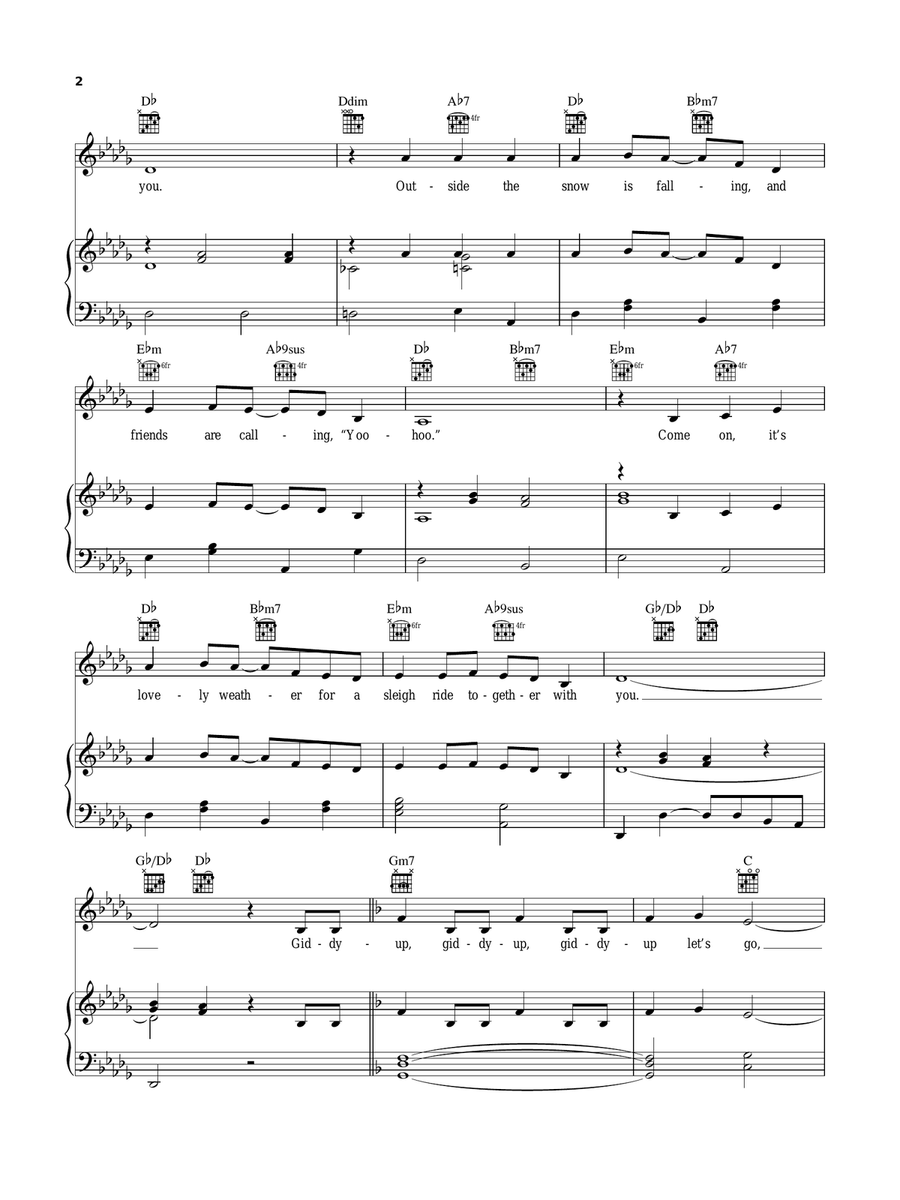 Sleigh Ride Sleigh Ride A Cappella scores gallery preview page 2