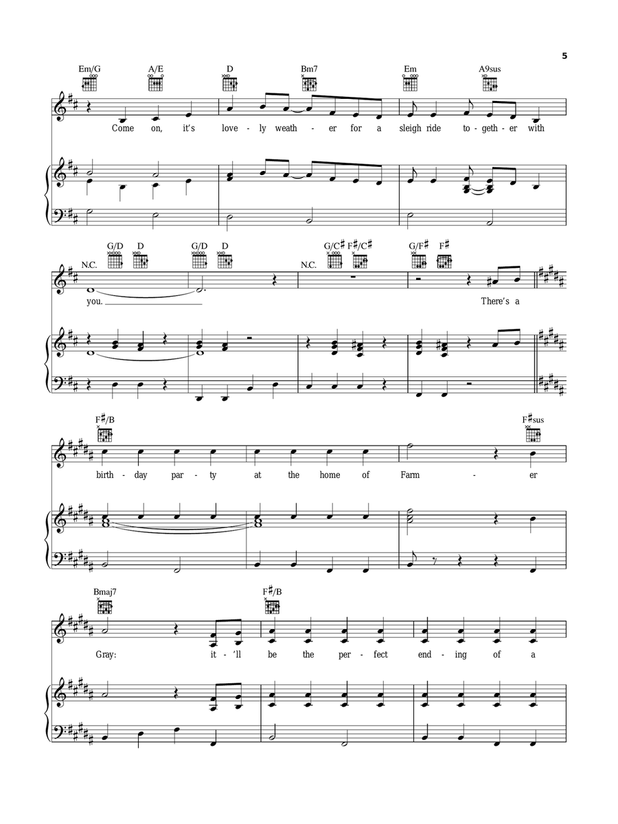 Sleigh Ride Sleigh Ride A Cappella scores gallery preview page 5