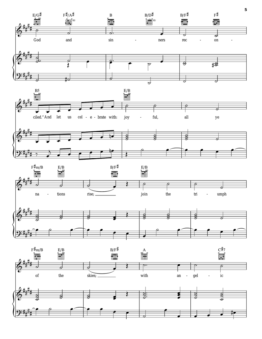Hark! The Herald Angels Sing A Cappella scores gallery preview page 5