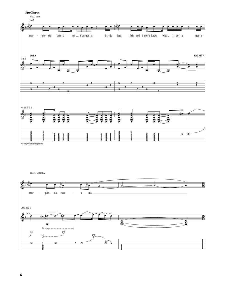 Dreams Of A Samurai Dreams Of A Samurai Acoustic Guitar scores gallery preview page 6