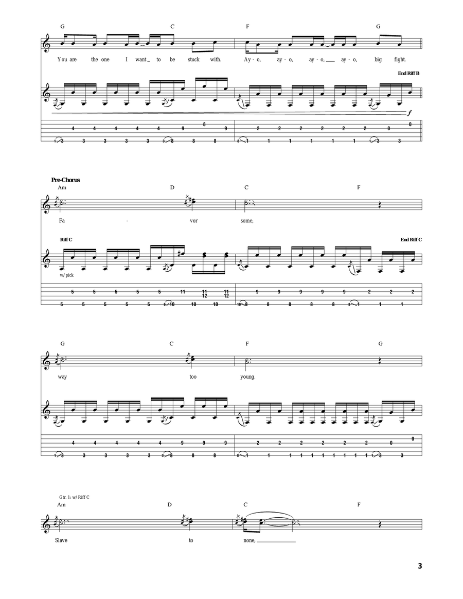 Goodbye Angels Goodbye Angels Acoustic Guitar scores gallery preview page 3