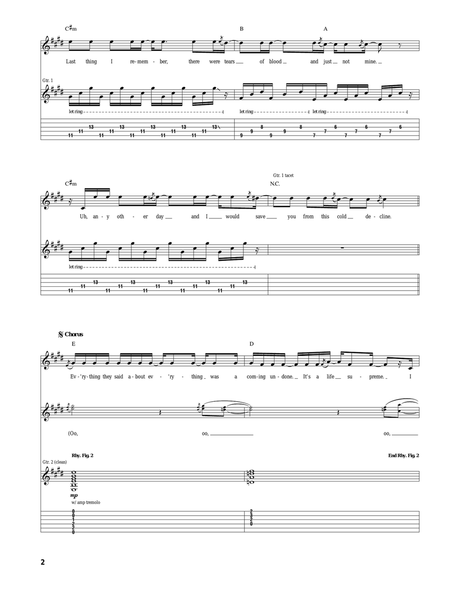 Feasting On The Flowers Feasting On The Flowers Acoustic Guitar scores gallery preview page 2
