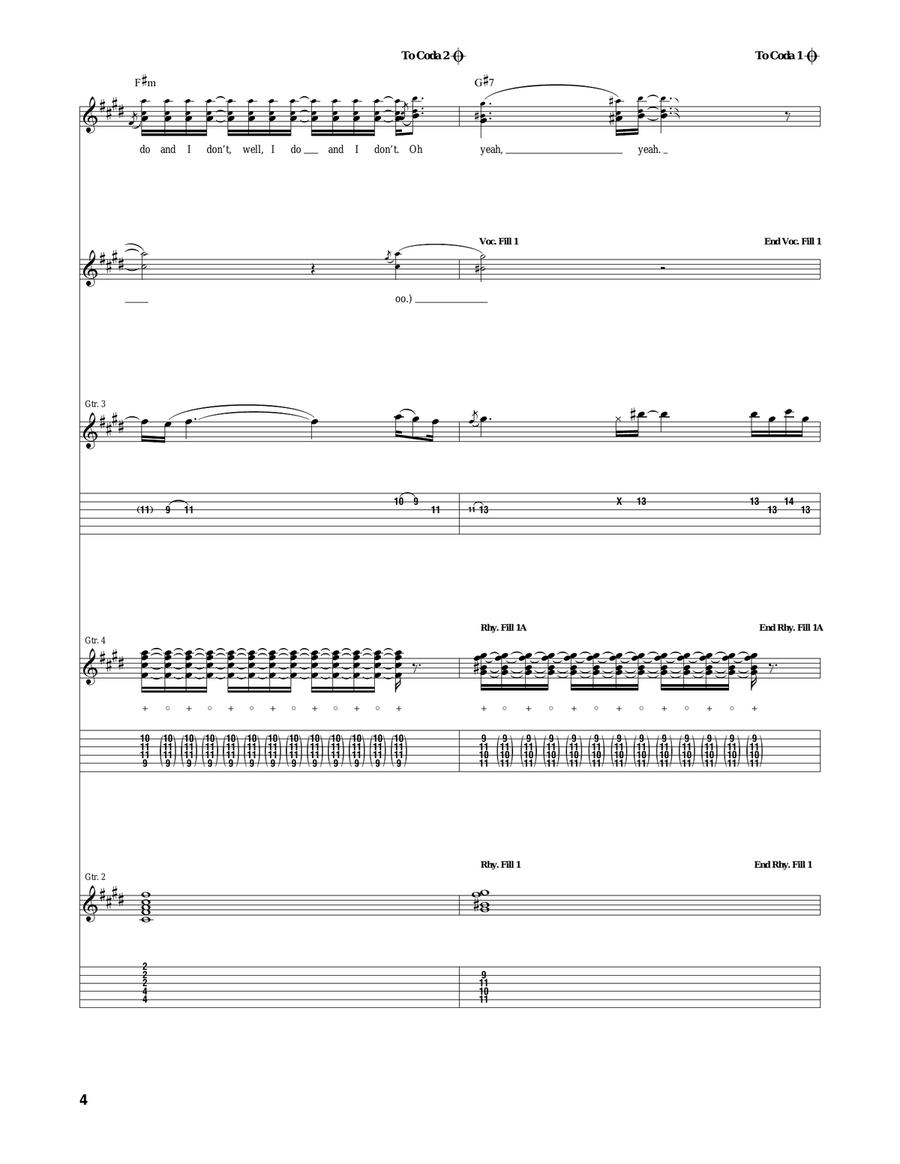Feasting On The Flowers Feasting On The Flowers Acoustic Guitar scores gallery preview page 4