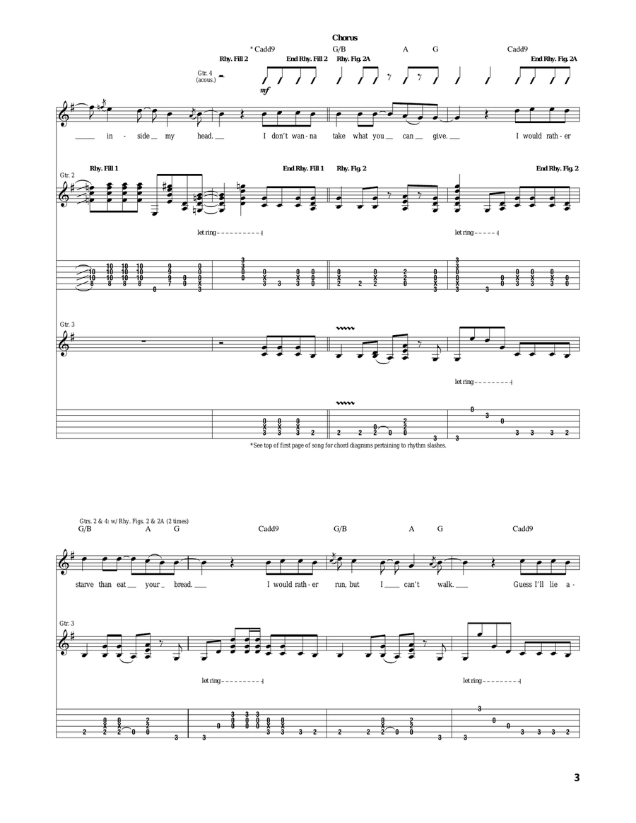 Corduroy Corduroy Acoustic Guitar scores gallery preview page 3
