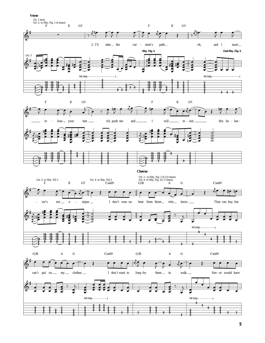 Corduroy Corduroy Acoustic Guitar scores gallery preview page 5