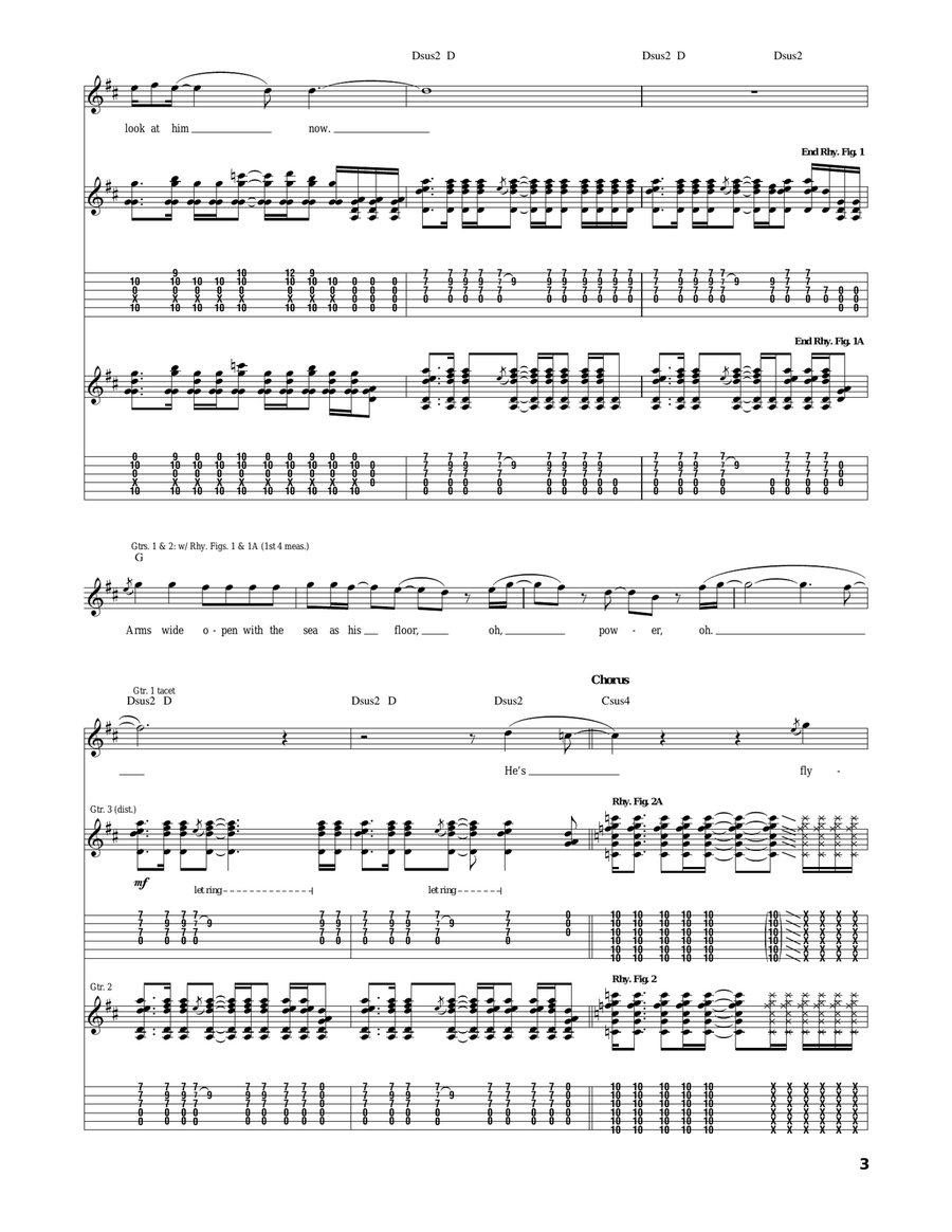 Given To Fly Given To Fly Acoustic Guitar scores gallery preview page 3