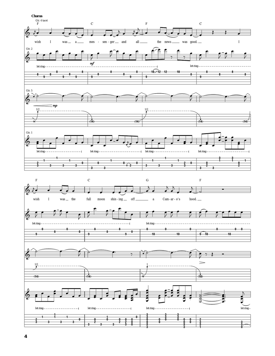 Wishlist Wishlist Acoustic Guitar scores gallery preview page 4