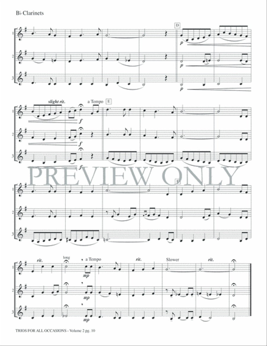 Trios for All Occasions, Volume 2 Small Ensemble scores gallery preview page 12