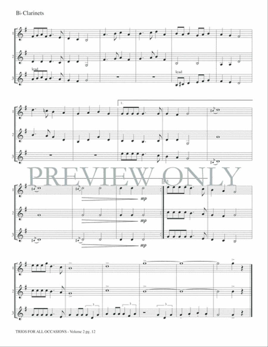 Trios for All Occasions, Volume 2 Small Ensemble scores gallery preview page 14