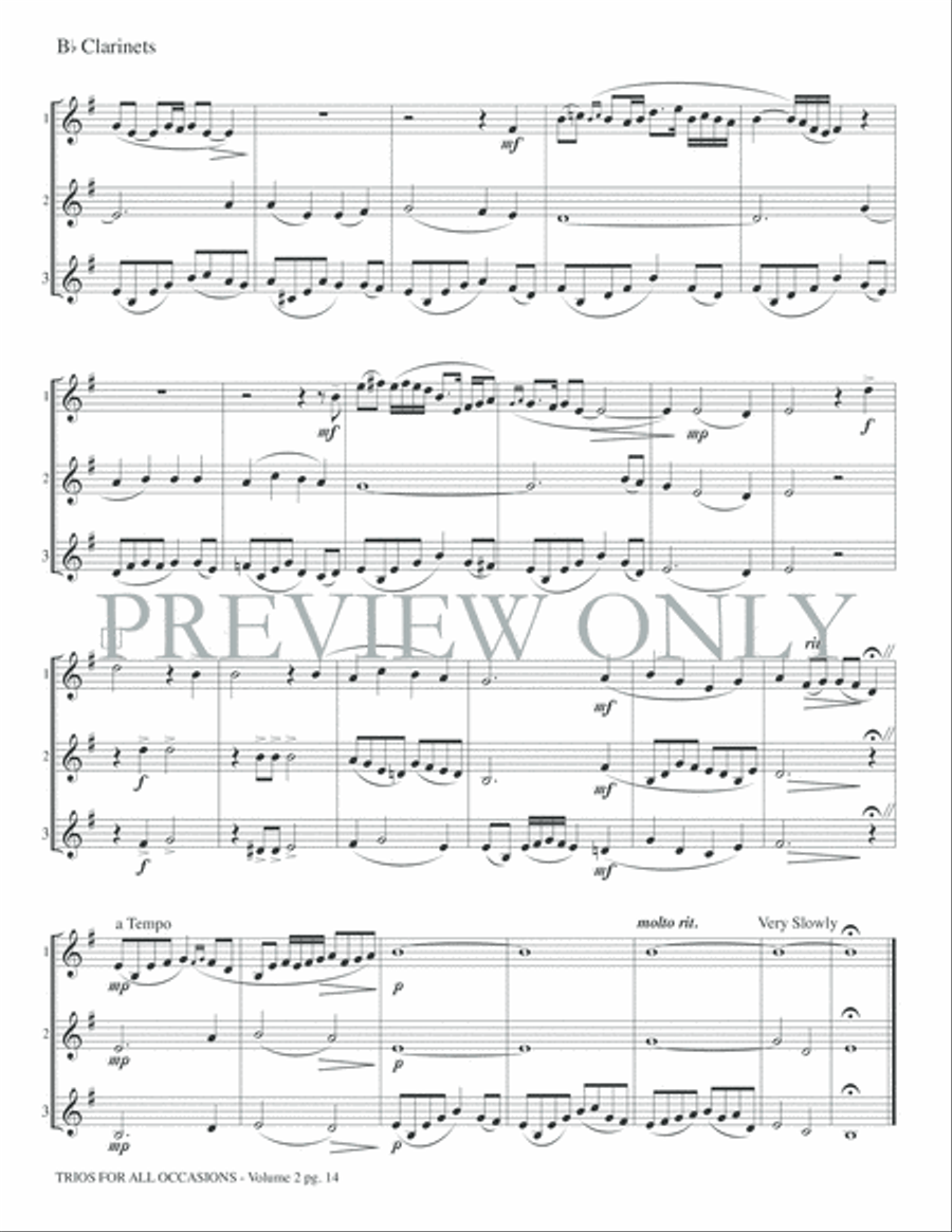 Trios for All Occasions, Volume 2 Small Ensemble scores gallery preview page 16