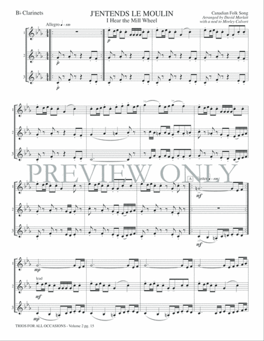 Trios for All Occasions, Volume 2 Small Ensemble scores gallery preview page 17