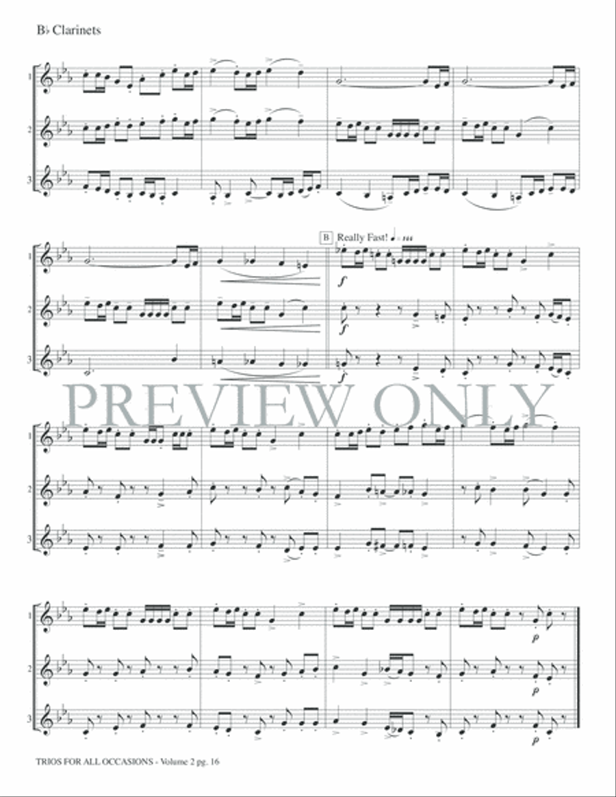 Trios for All Occasions, Volume 2 Small Ensemble scores gallery preview page 18