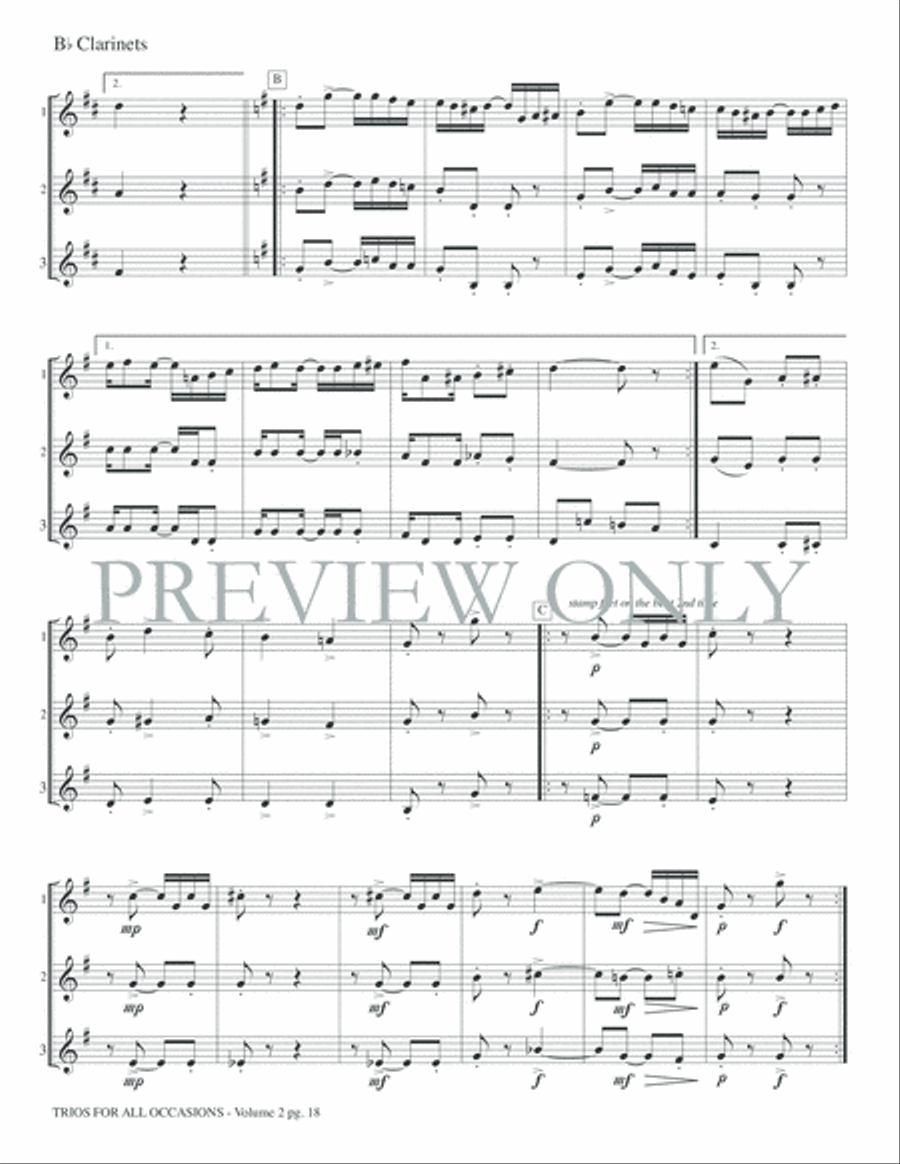 Trios for All Occasions, Volume 2 Small Ensemble scores gallery preview page 20