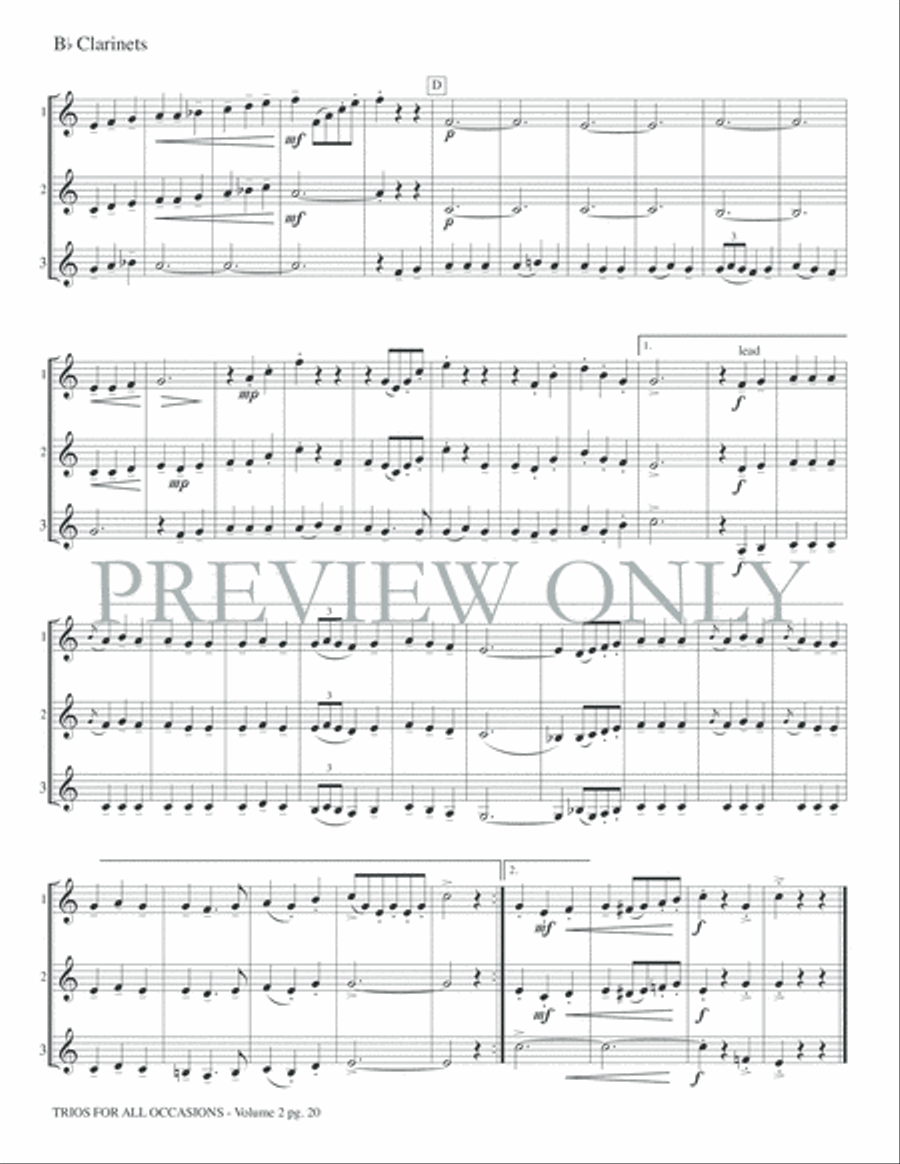 Trios for All Occasions, Volume 2 Small Ensemble scores gallery preview page 22