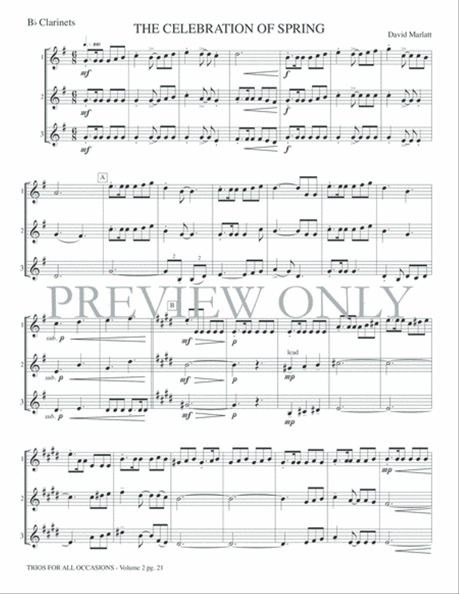 Trios for All Occasions, Volume 2 Small Ensemble scores gallery preview page 23