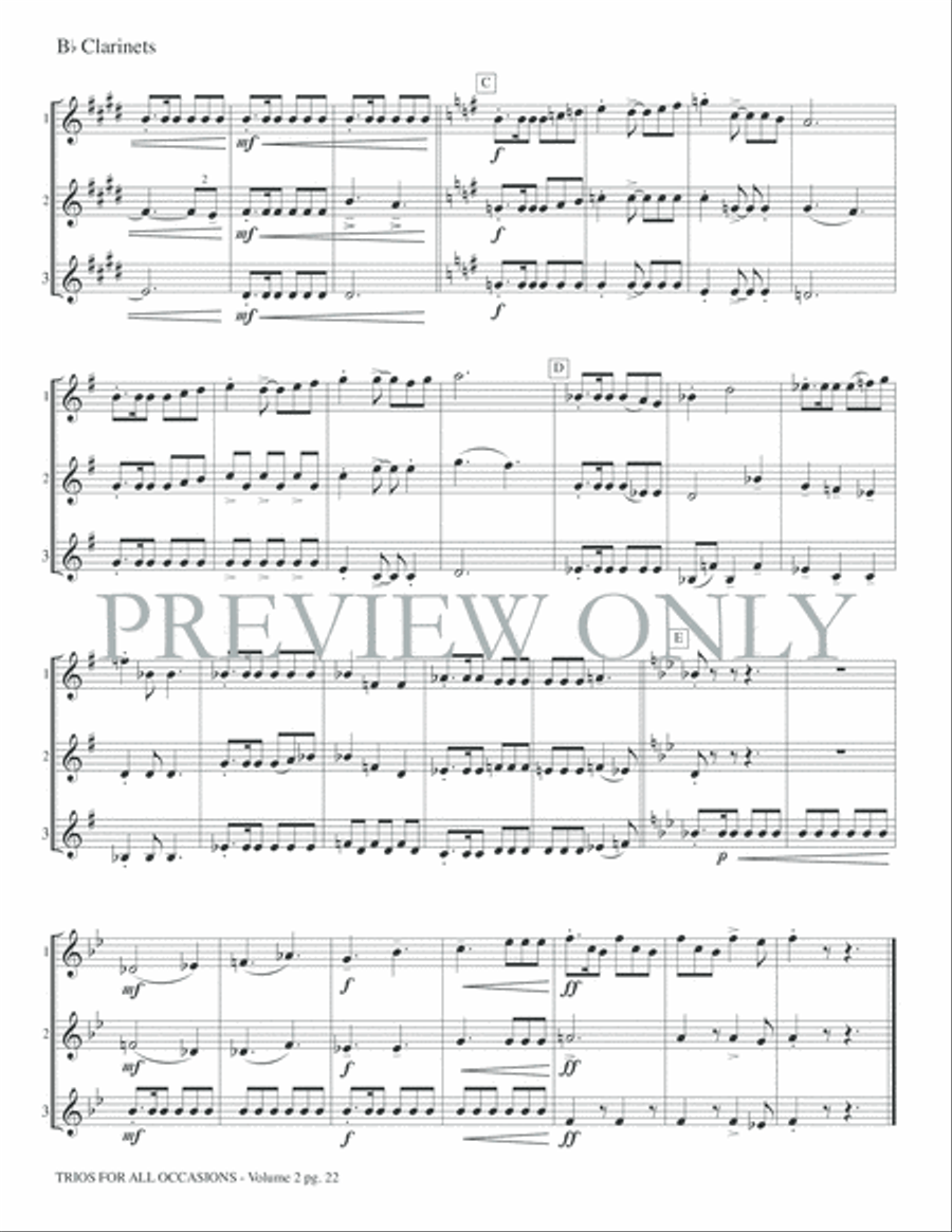 Trios for All Occasions, Volume 2 Small Ensemble scores gallery preview page 24