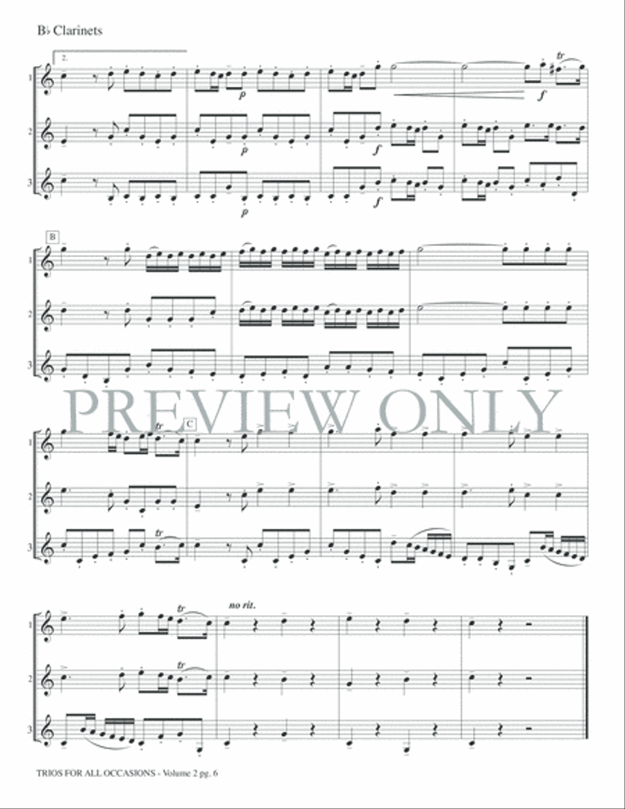 Trios for All Occasions, Volume 2 Small Ensemble scores gallery preview page 8