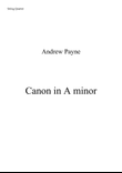Canon in A minor
