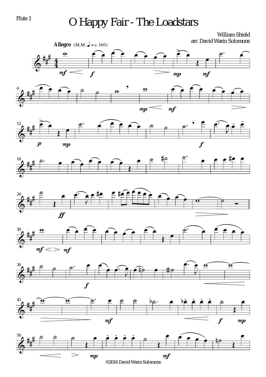 O happy fair - The Loadstars for flute trio Flute Trio scores gallery preview page 5