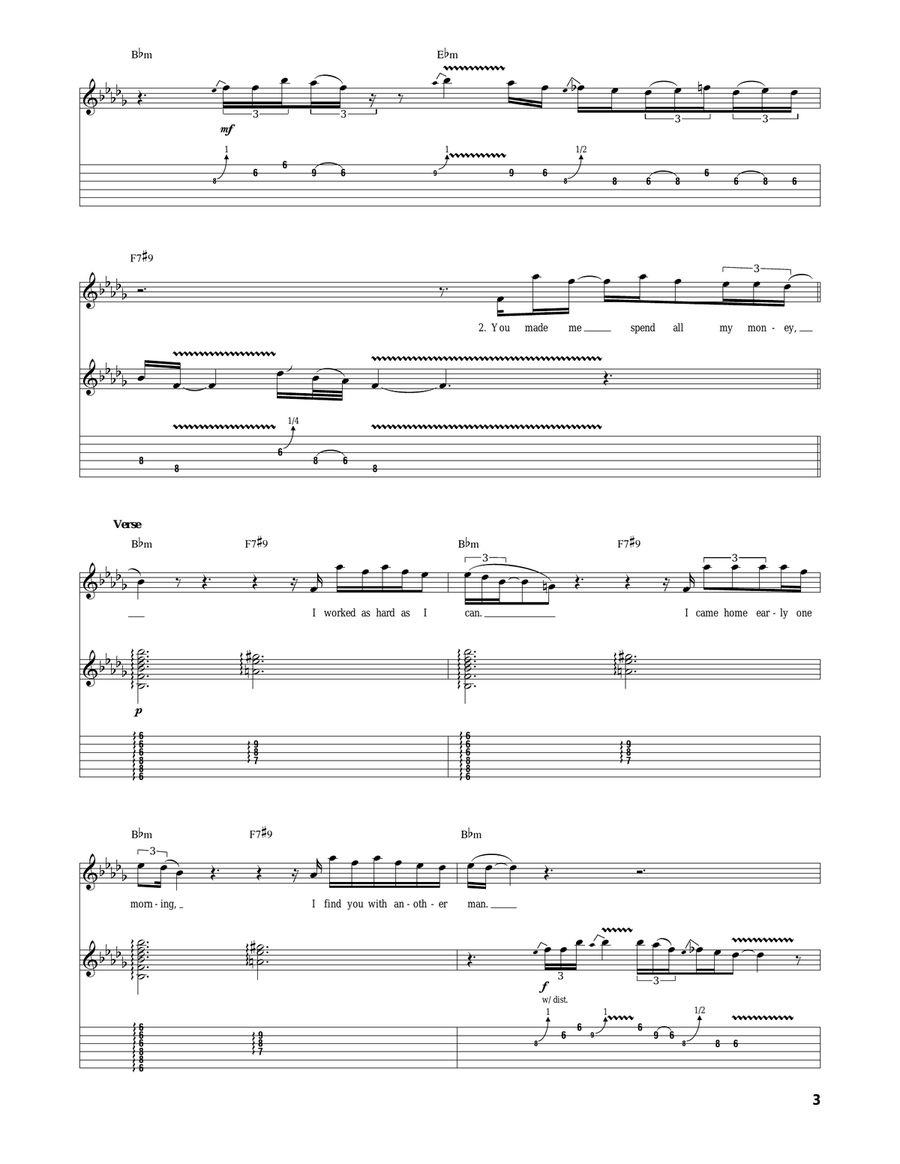 A Fool No More A Fool No More Acoustic Guitar scores gallery preview page 3