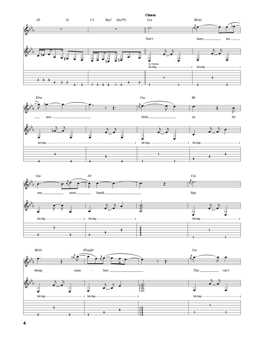My Last Farewell My Last Farewell Acoustic Guitar scores gallery preview page 4