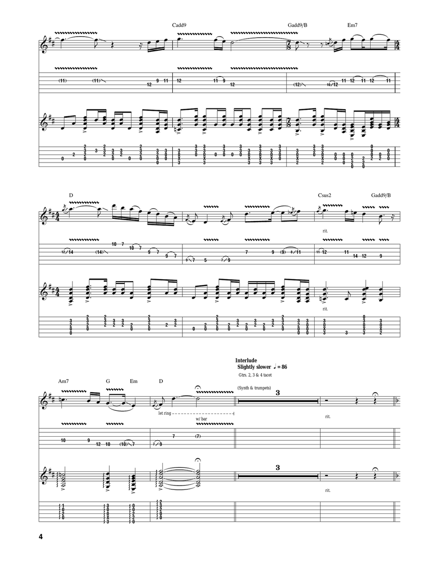 A Savior In The Square Acoustic Guitar scores gallery preview page 4