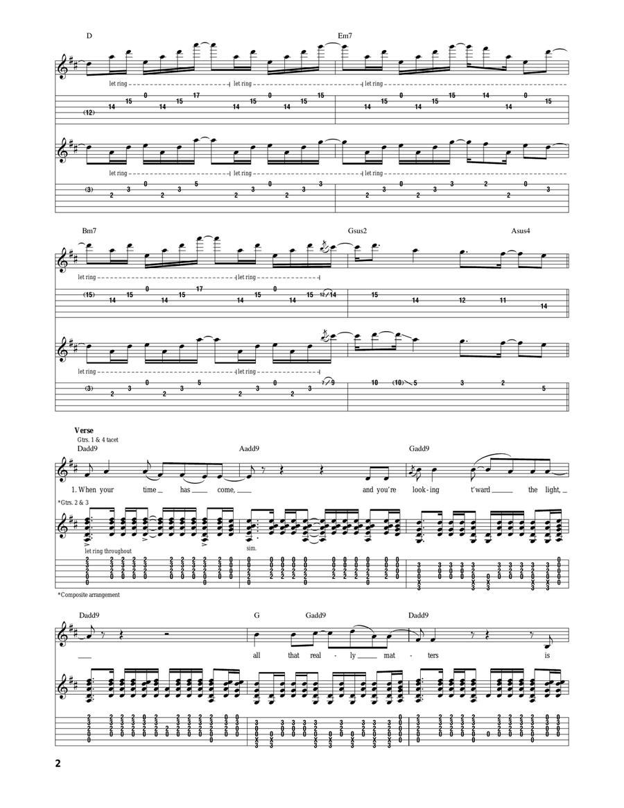 When Your Time Has Come When Your Time Has Come Acoustic Guitar scores gallery preview page 2