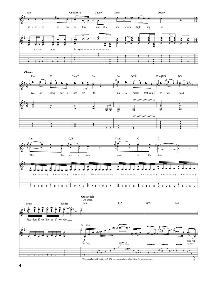 A Better Life A Better Life Acoustic Guitar scores gallery preview page 4