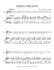 Fairest Lord Jesus for Violin and Piano
