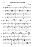 Variations on Noel Nouvelet for flute quartet