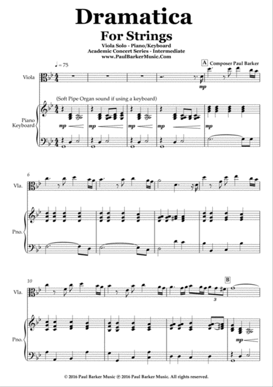 Dramatica [Viola & Piano] Chamber Music scores gallery preview page 2
