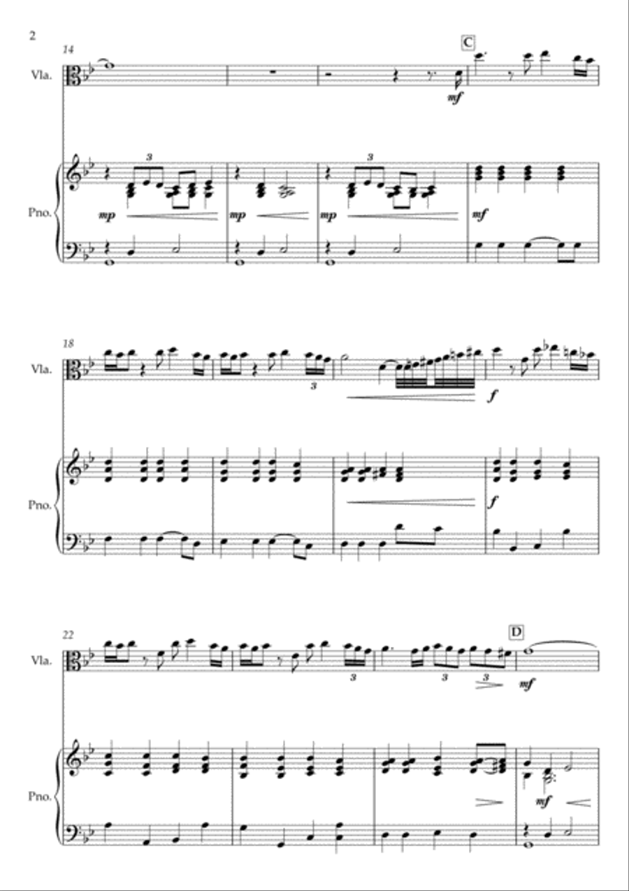Dramatica [Viola & Piano] Chamber Music scores gallery preview page 3