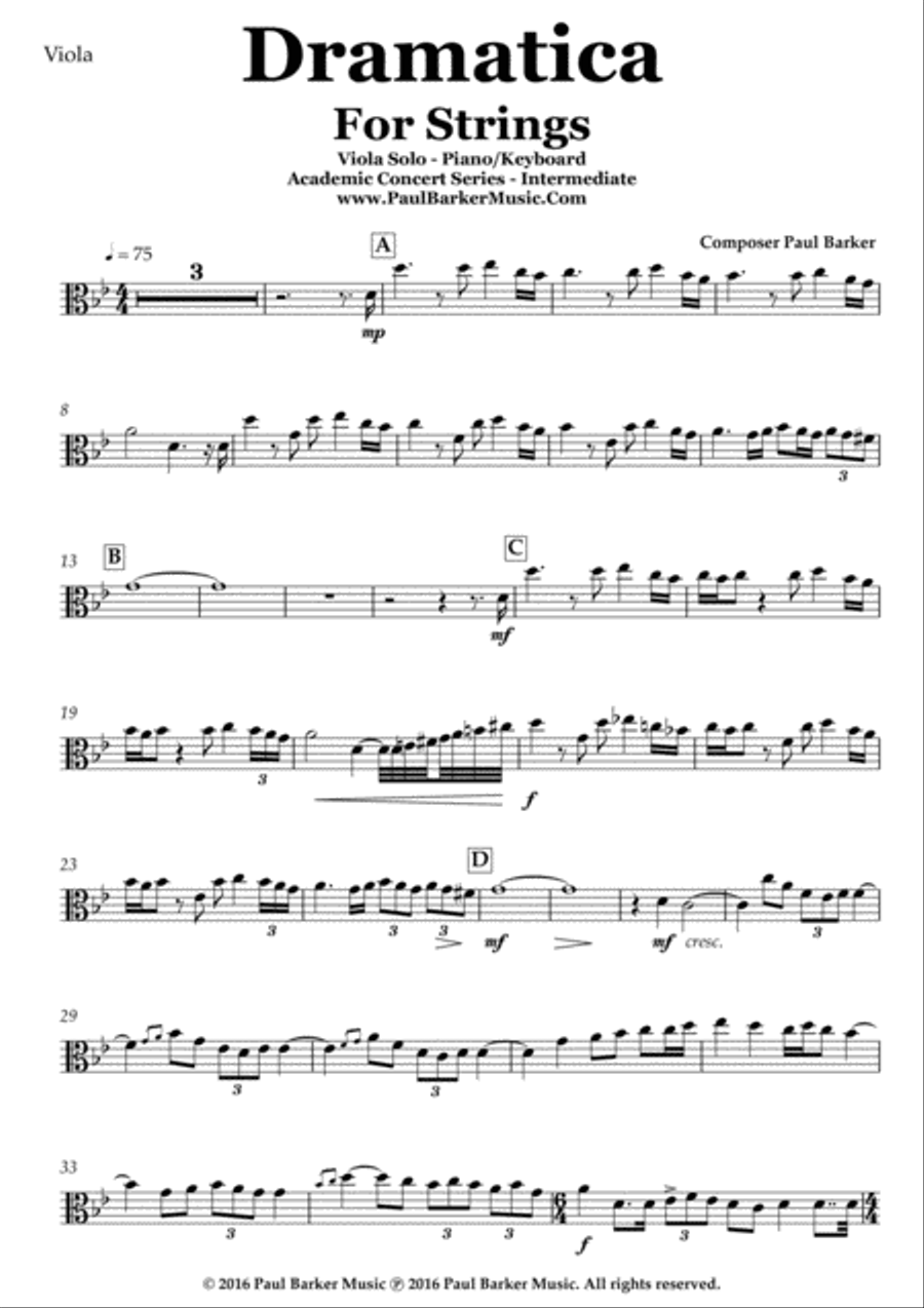Dramatica [Viola & Piano] Chamber Music scores gallery preview page 6
