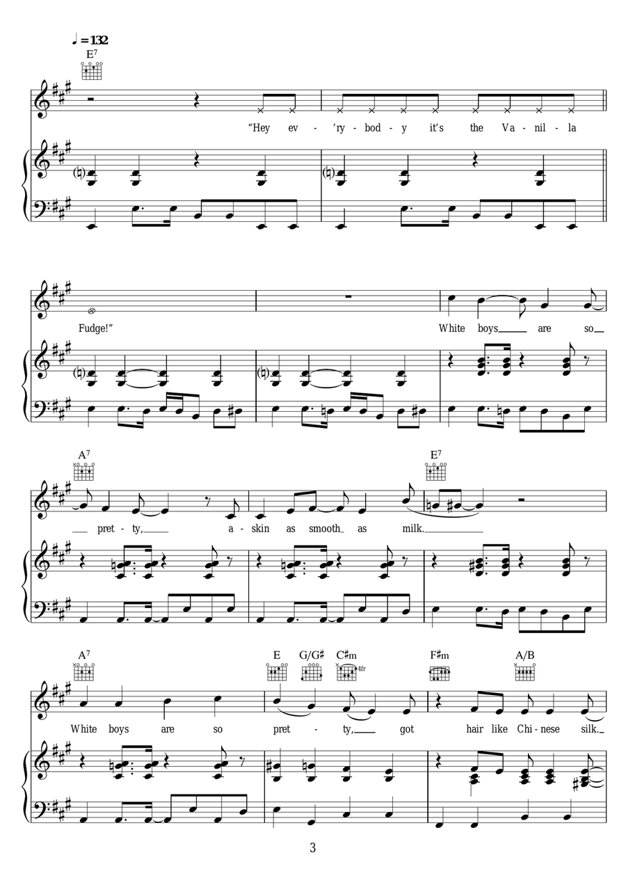Black Boys (from 'Hair') Black Boys (from 'Hair') Piano, Vocal, Guitar scores gallery preview page 3
