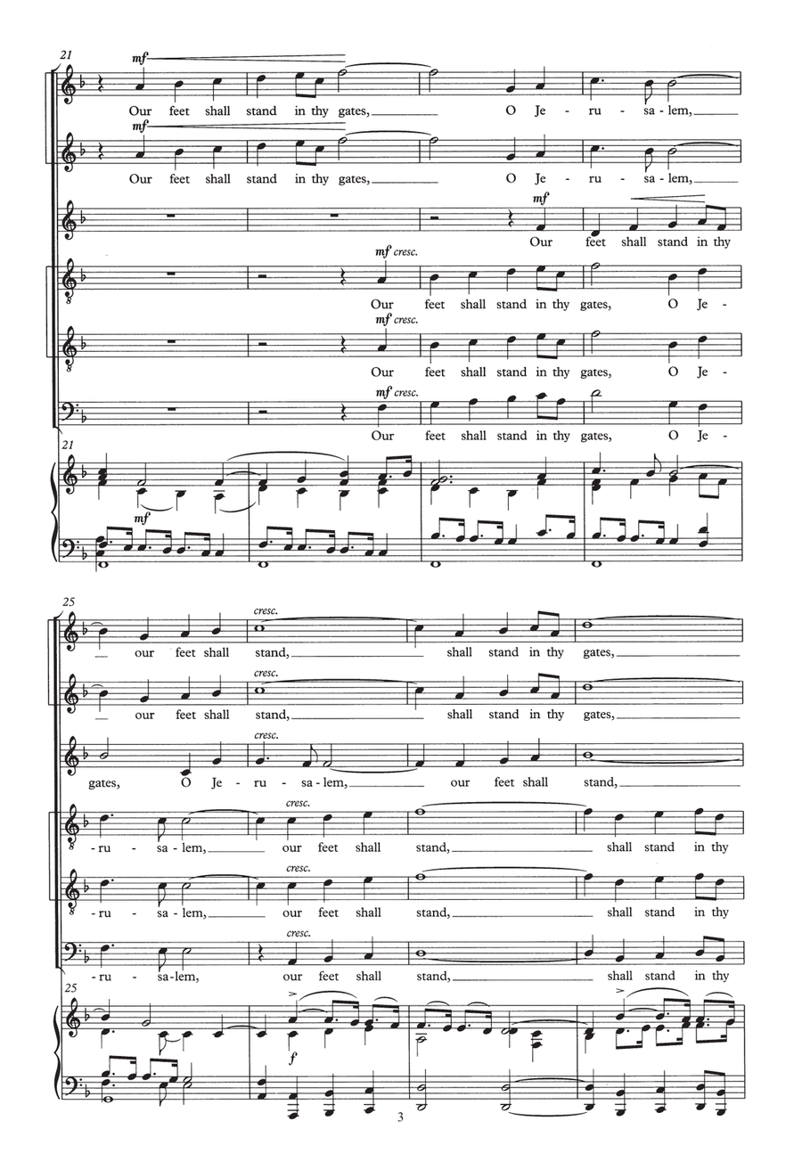 I Was Glad When They Said Unto Me Piano, Vocal, Guitar scores gallery preview page 3