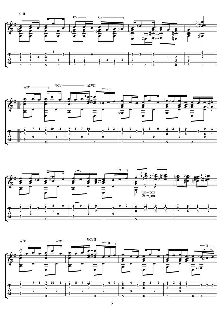 Heliotrope Bouquet Heliotrope Bouquet Electric Guitar scores gallery preview page 2