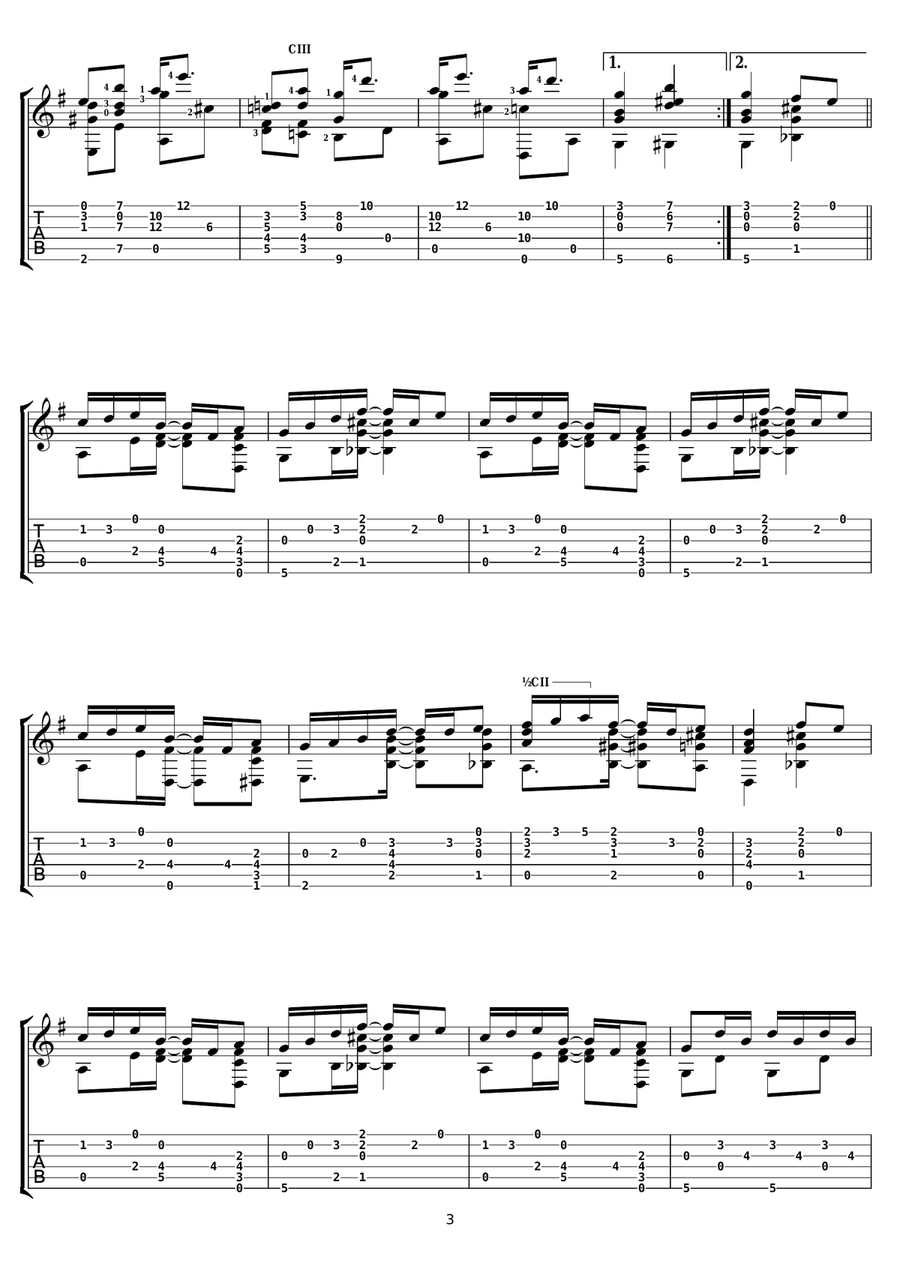 Heliotrope Bouquet Heliotrope Bouquet Electric Guitar scores gallery preview page 3