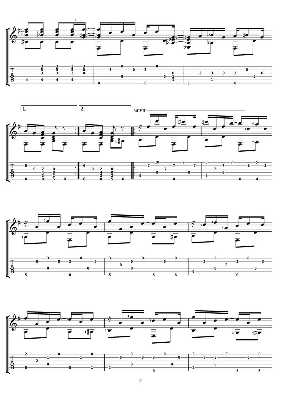 Maple Leaf Rag Maple Leaf Rag Electric Guitar scores gallery preview page 2