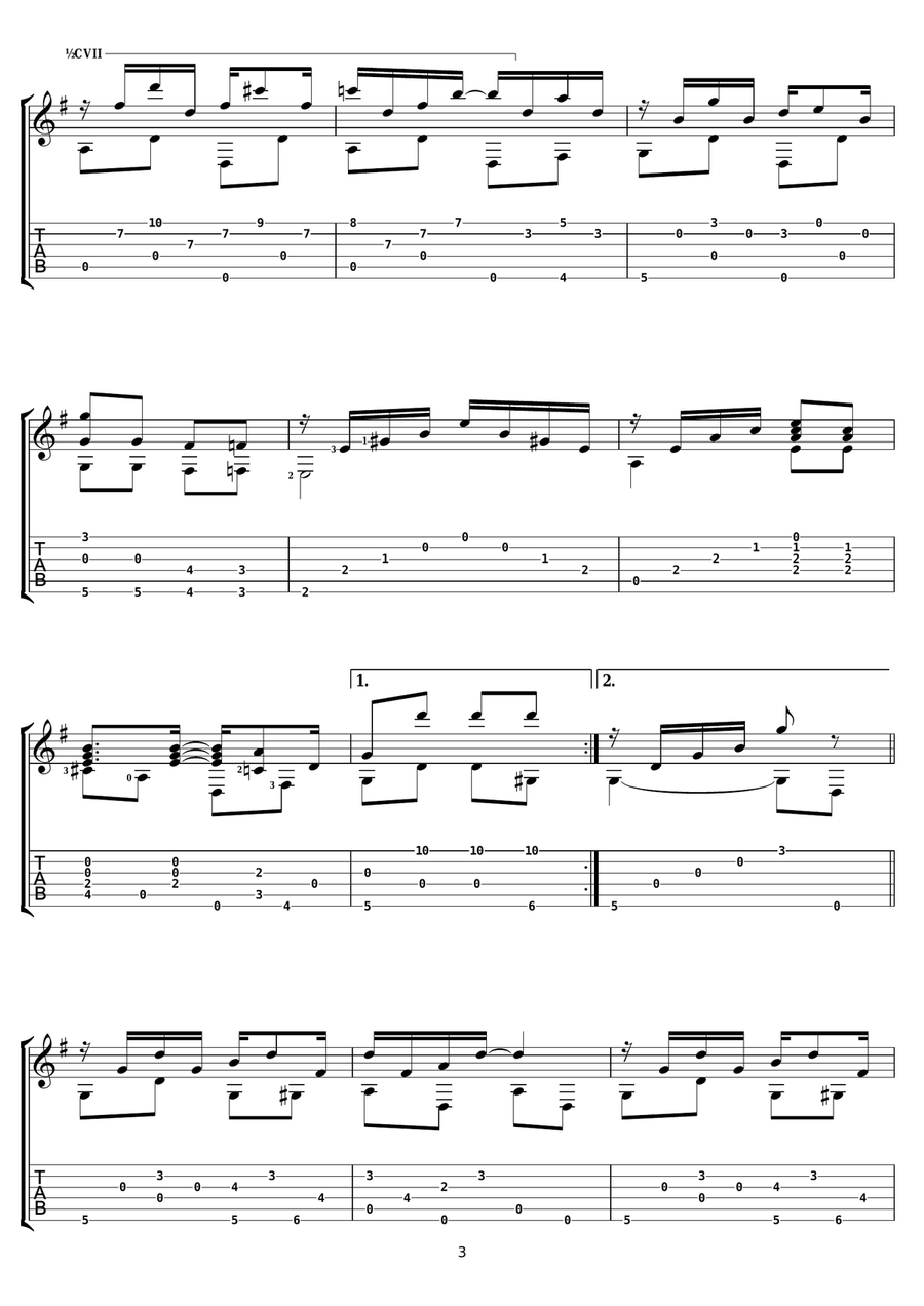 Maple Leaf Rag Maple Leaf Rag Electric Guitar scores gallery preview page 3