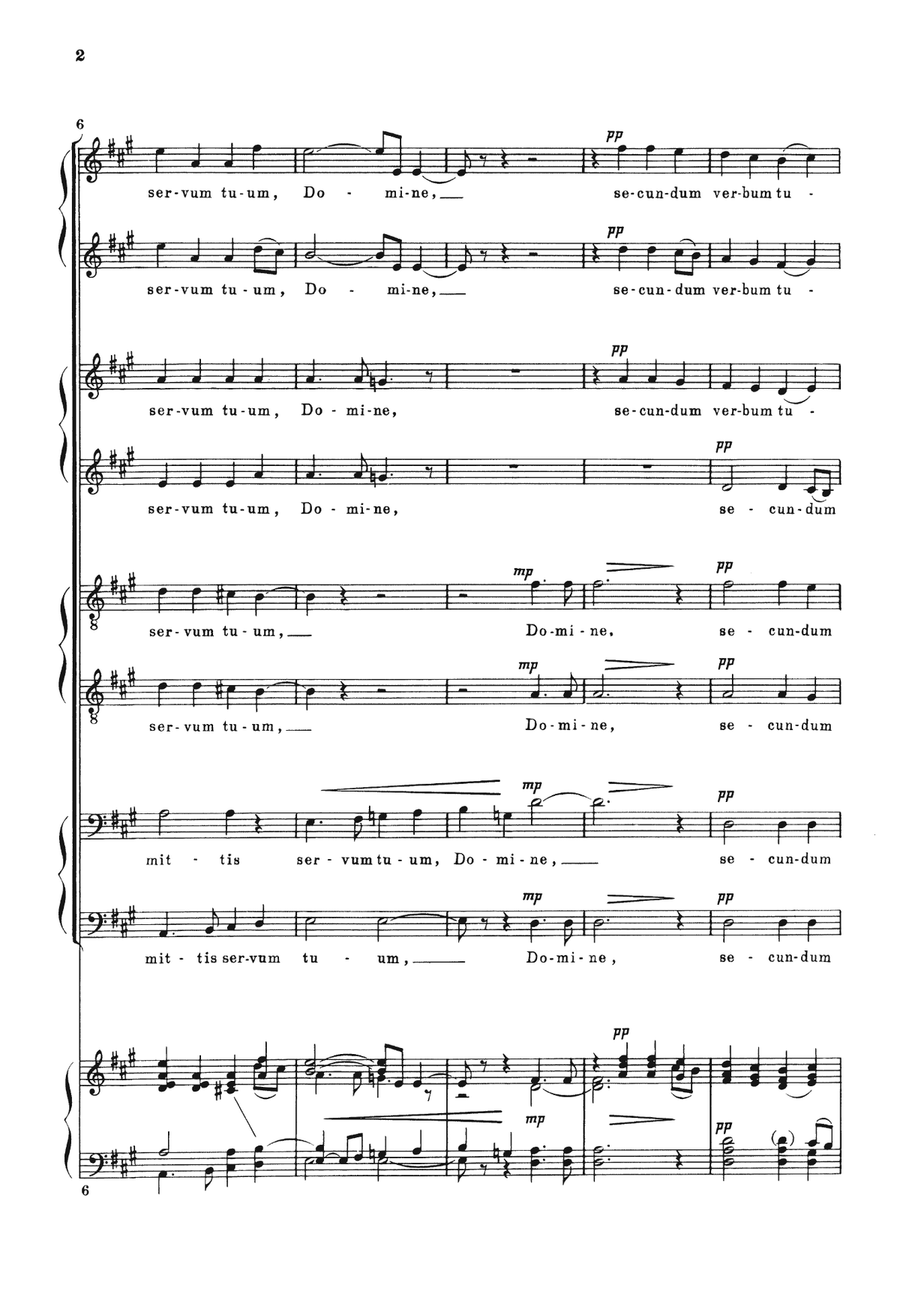 Nunc Dimittis Nunc Dimittis Piano, Vocal, Guitar scores gallery preview page 2