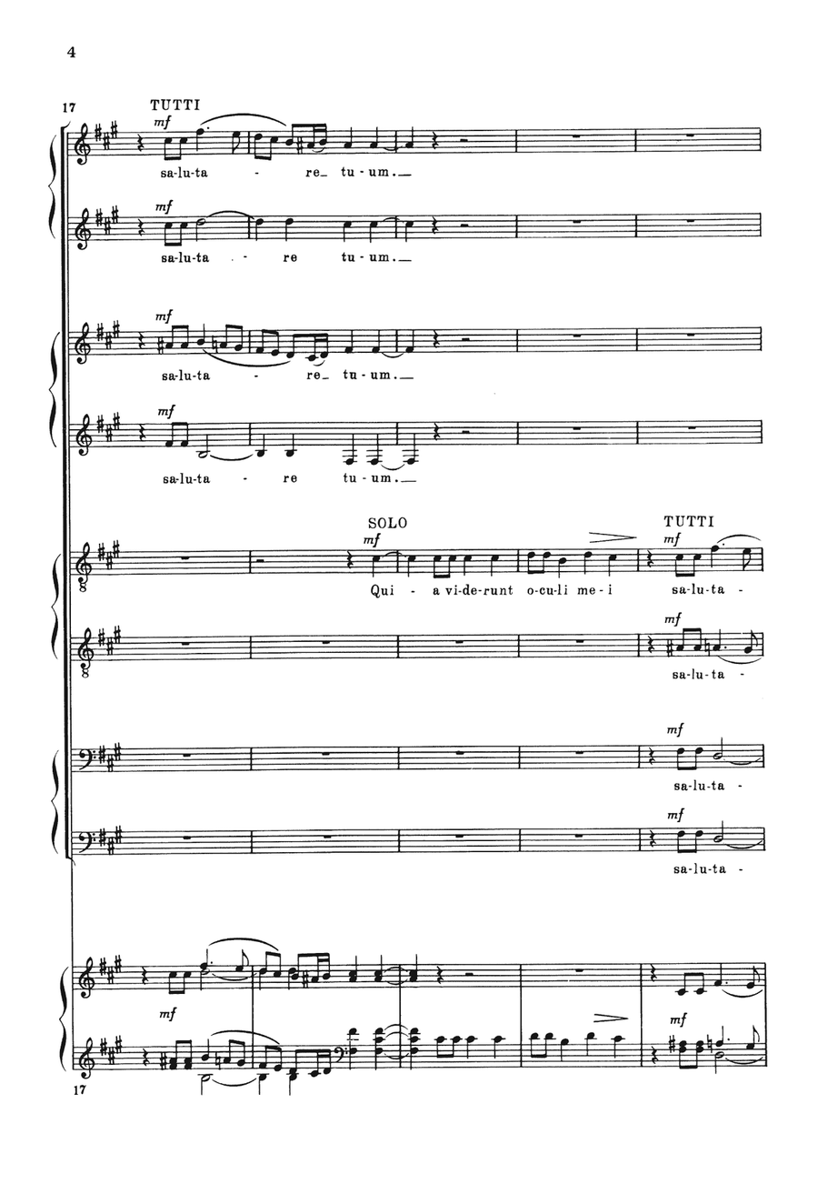 Nunc Dimittis Nunc Dimittis Piano, Vocal, Guitar scores gallery preview page 4