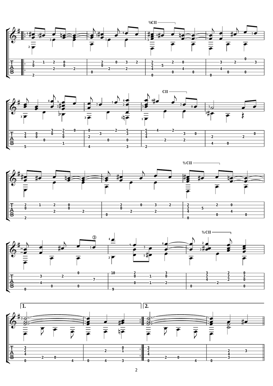 Pleasant Moments Pleasant Moments Electric Guitar scores gallery preview page 2