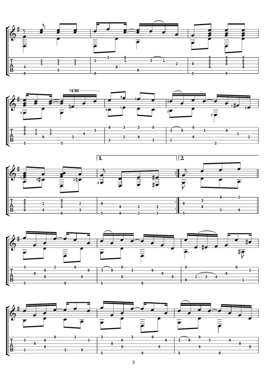Sunflower Slow Drag Sunflower Slow Drag Electric Guitar scores gallery preview page 3