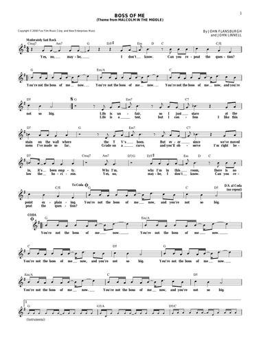 Boss Of Me (Theme From Malcolm In The Middle)