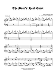 The Boar's Head Carol - Piano solo arrangement
