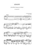 Alessandro Marcello - ADAGIO from Oboe Concerto in d minor for piano solo